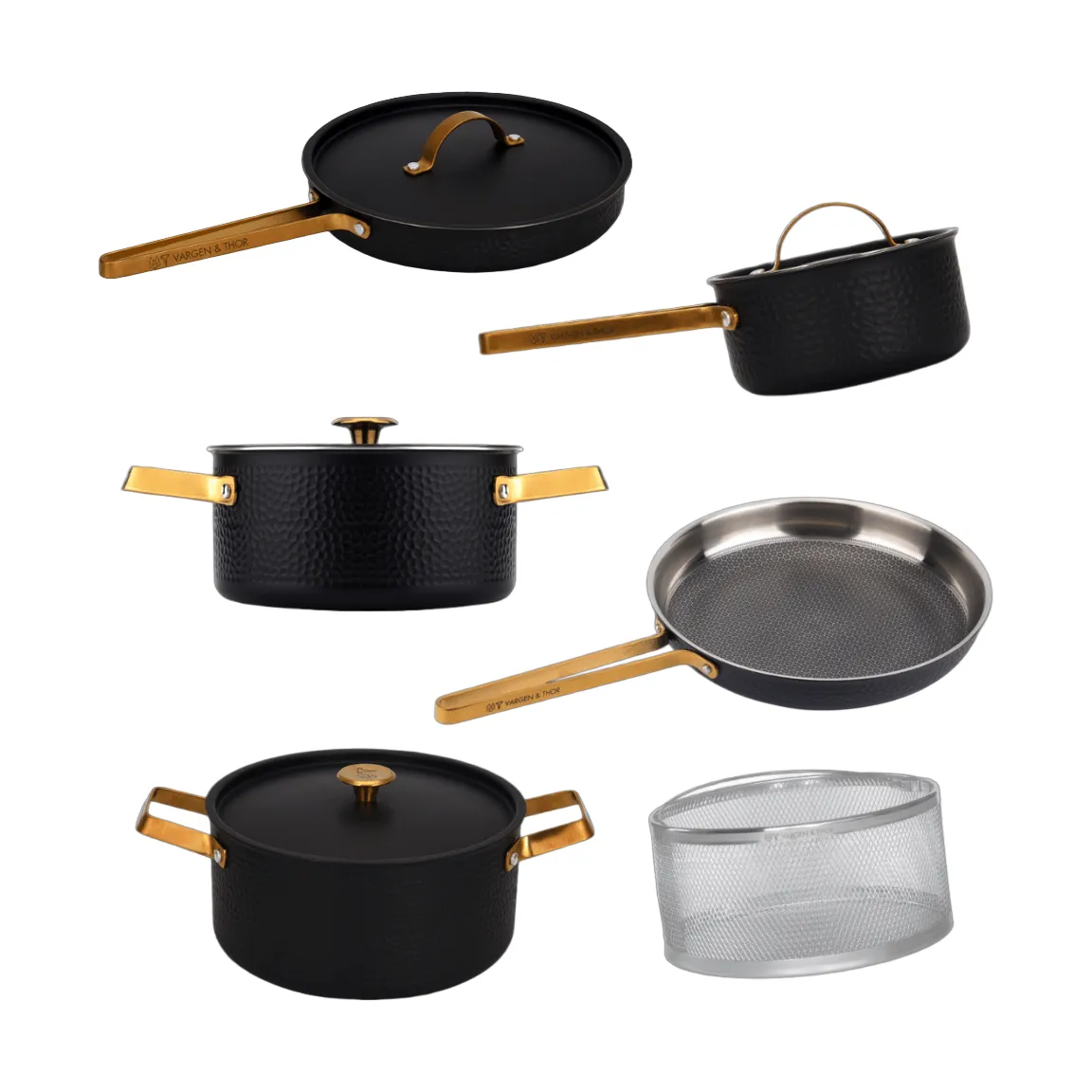 Arvet saucepan set, Stainless steel, XL, 10 pieces Vargen & Thor