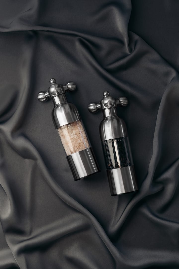 Axia salt- and pepper mill set, Brushed steel Vargen & Thor