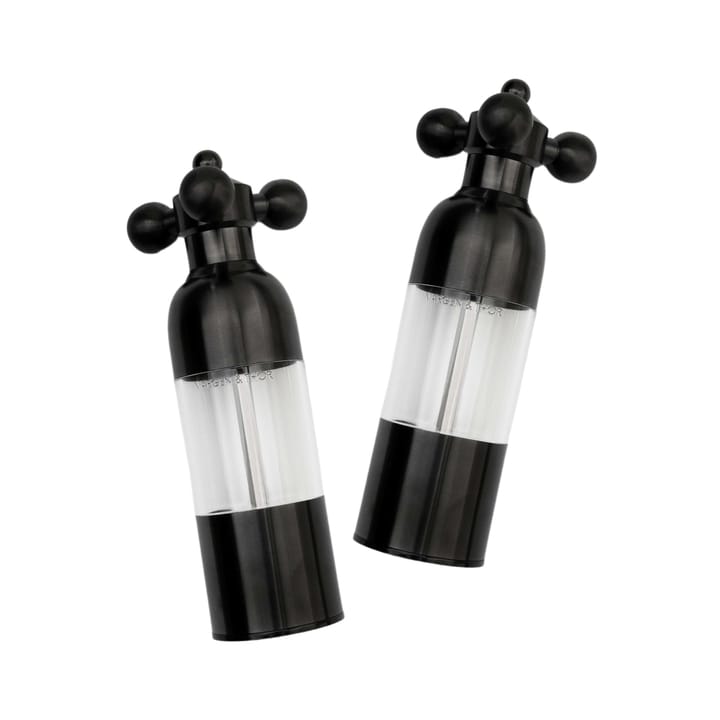 Axia salt- and pepper mill set, Matt black Vargen & Thor