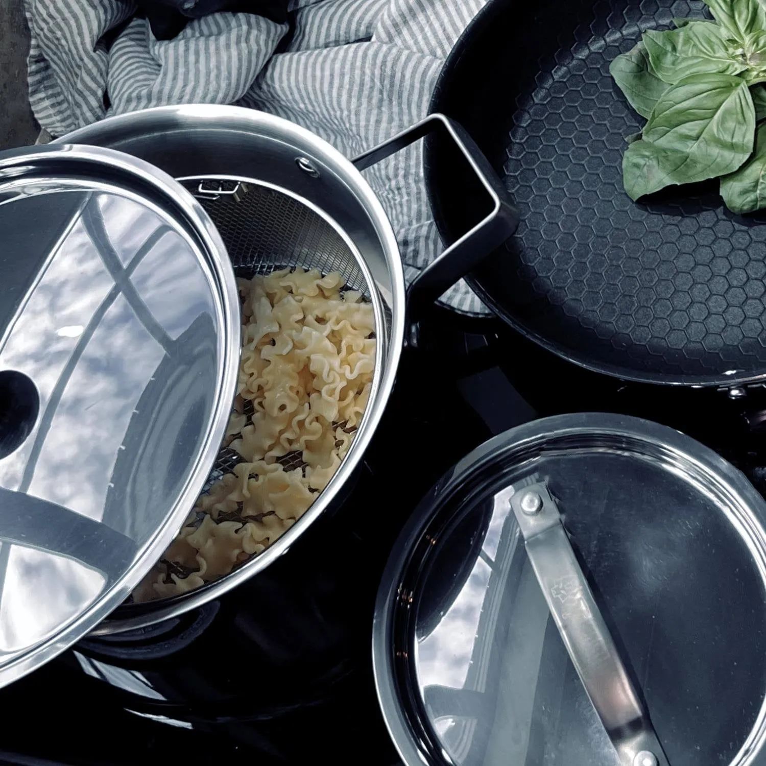 Bas pasta strainer, Silver, Ø21 cm Vargen & Thor