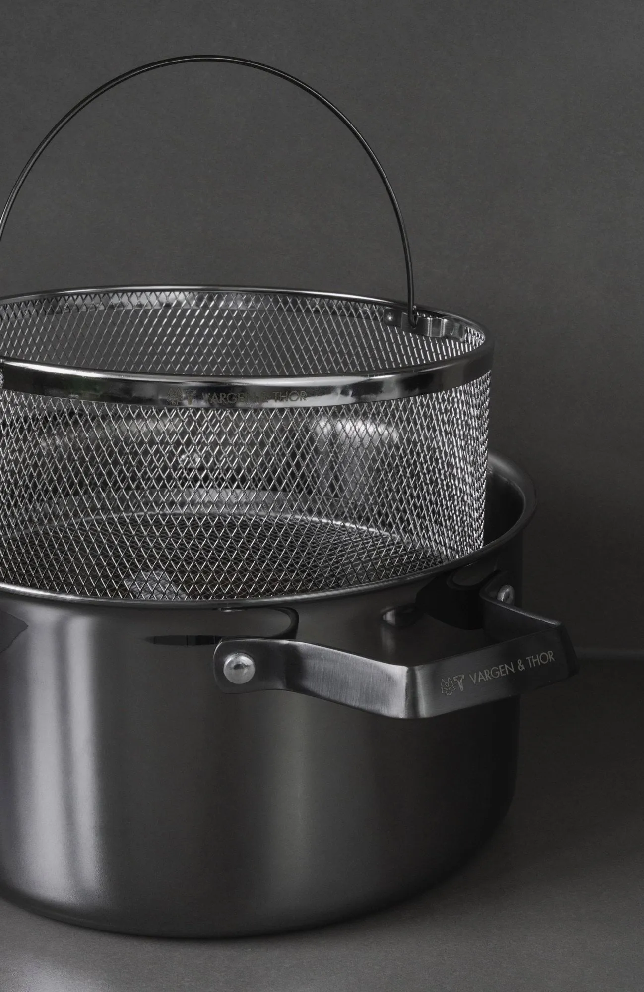 Bas pasta strainer, Silver, Ø21 cm Vargen & Thor