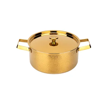 Brassa Meya pot - Brass, 4 l - Vargen & Thor