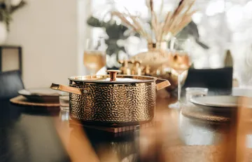 Brassa Meya pot - Brass, 4 l - Vargen & Thor