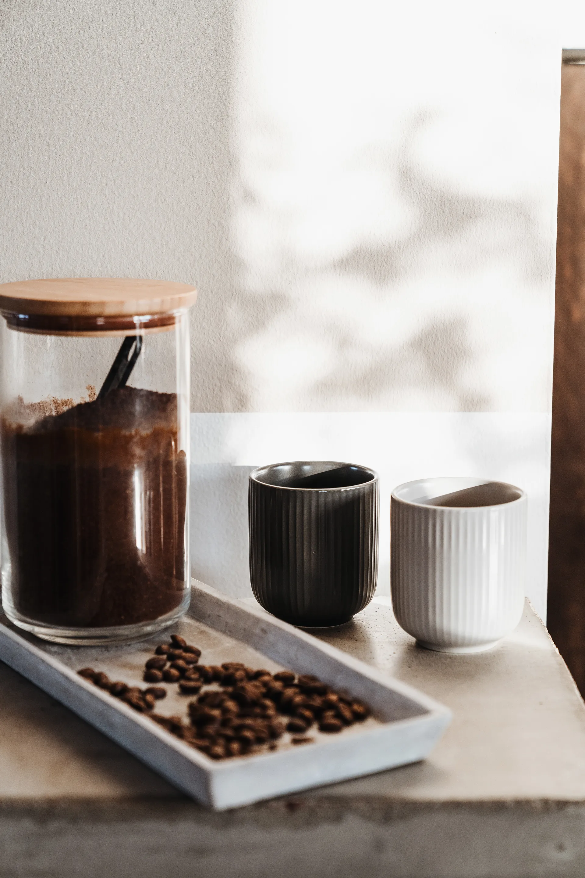 Duga mug 20 cl 4-pack, White. sandgrey. antracit. black Vargen & Thor