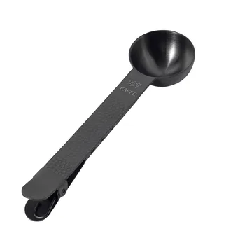 Frost coffee scoop with clip - Black, 20 ml - Vargen & Thor