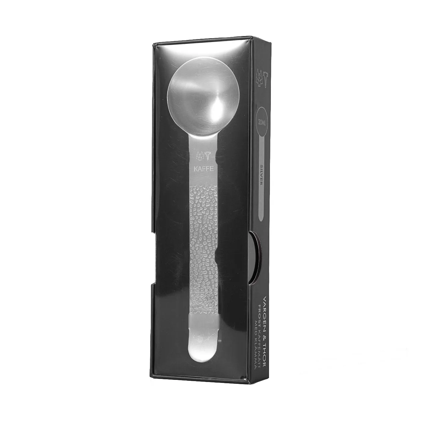 Frost coffee scoop with clip, Silver, 20 ml Vargen & Thor
