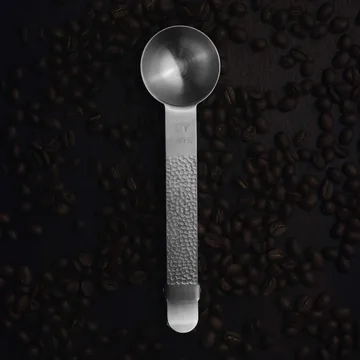 Frost coffee scoop with clip - Silver, 20 ml - Vargen & Thor