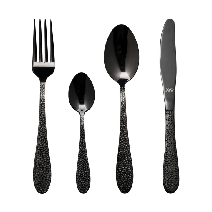 Frost cutlery set - Onyx, 16 pieces - Vargen & Thor