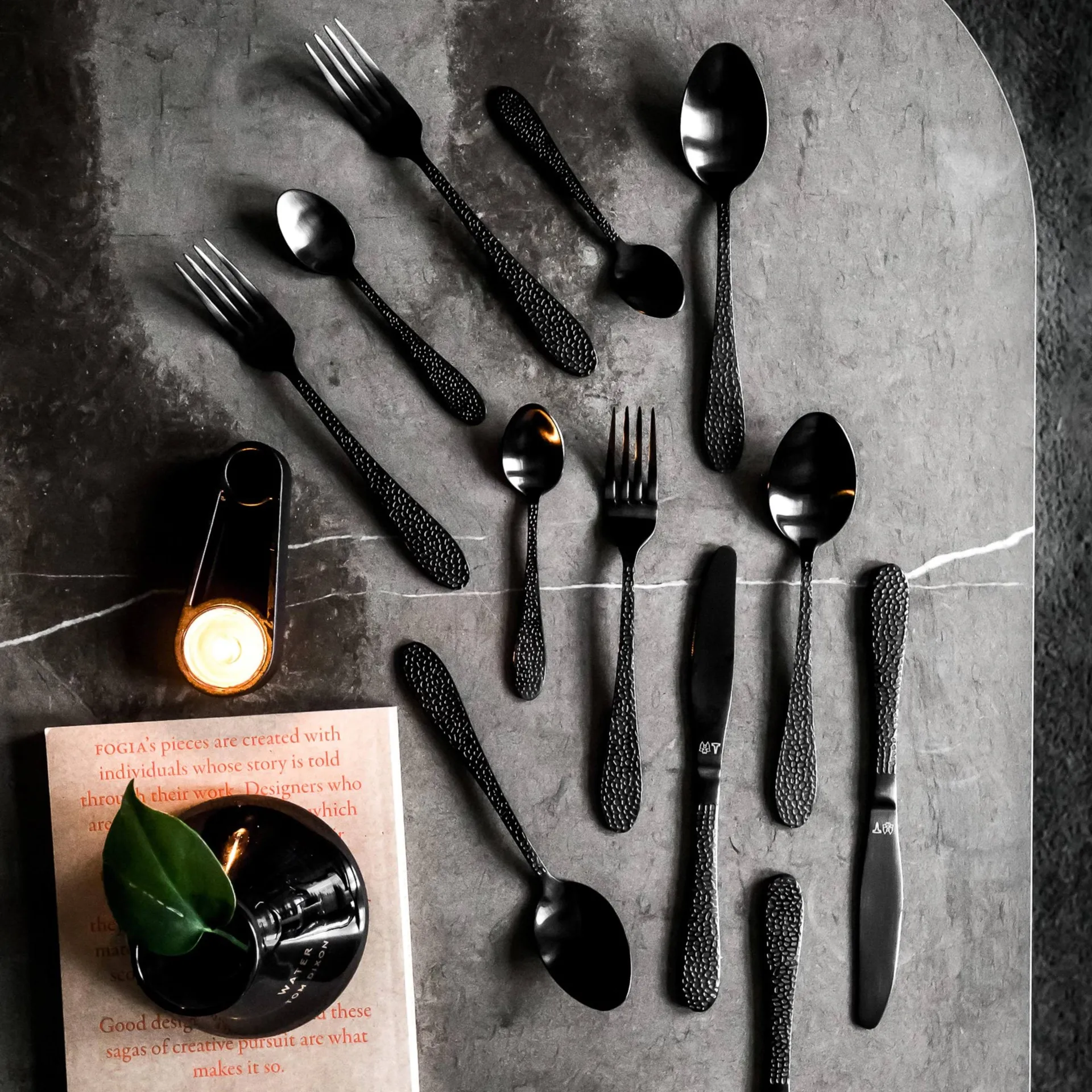 Frost cutlery set, Onyx, 16 pieces Vargen & Thor