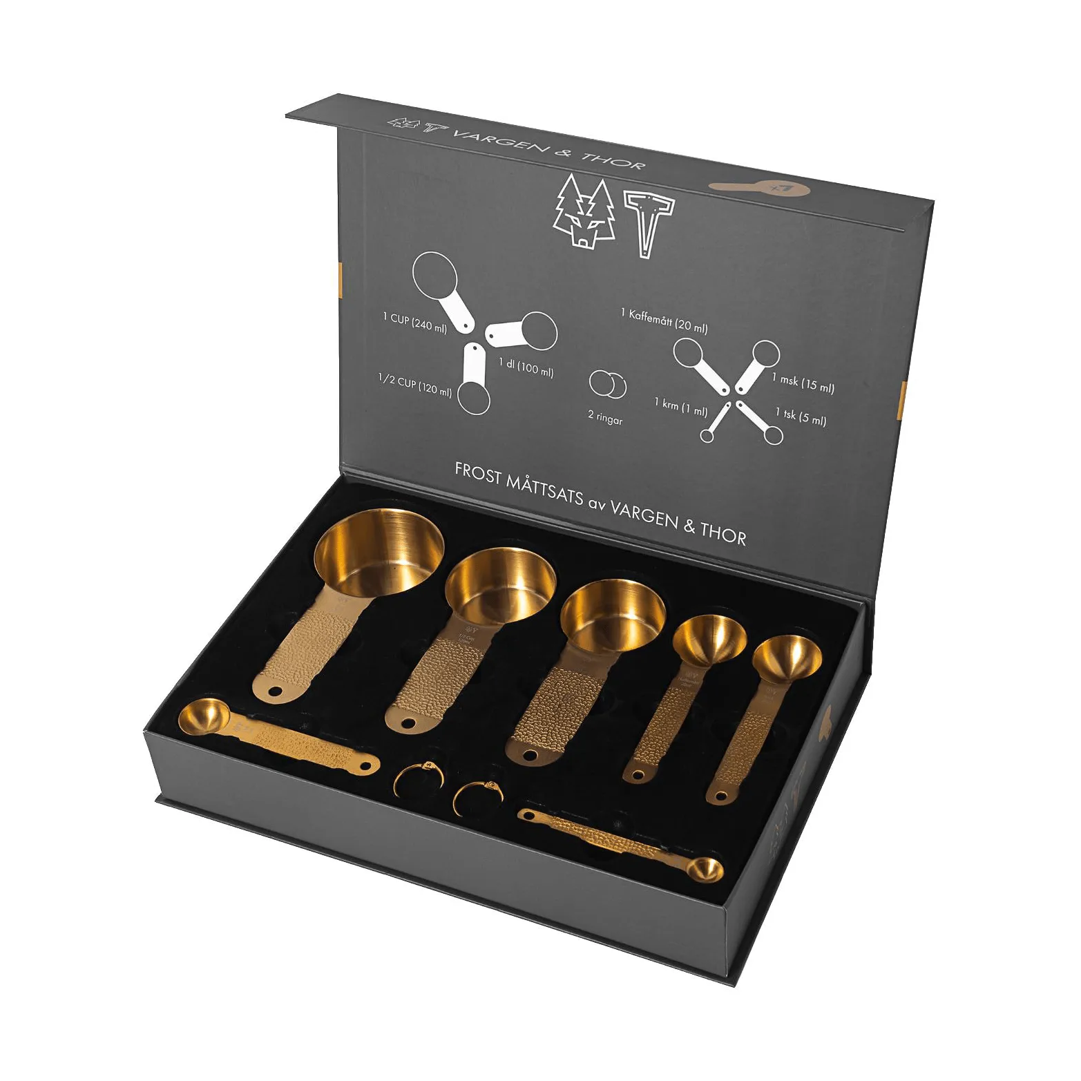 Frost measuring set, Brass, 7 pieces Vargen & Thor