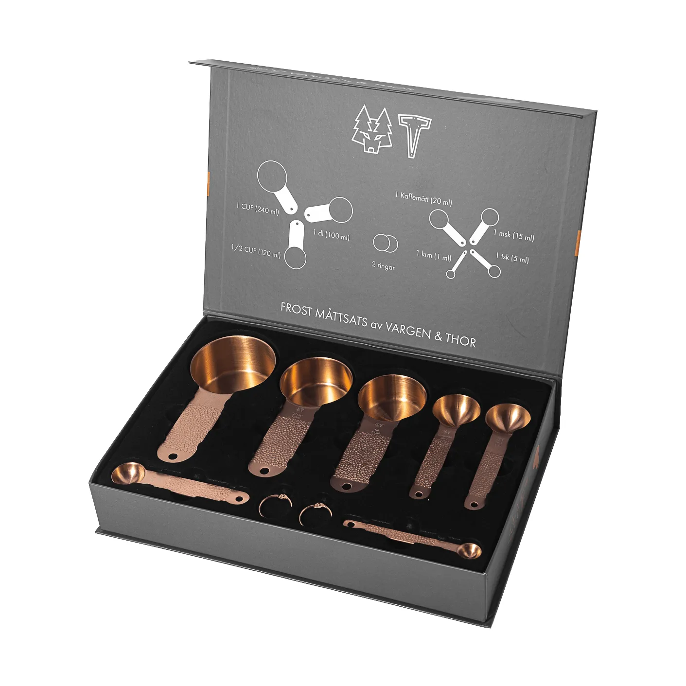 Frost measuring set, Cups, 7 pieces Vargen & Thor