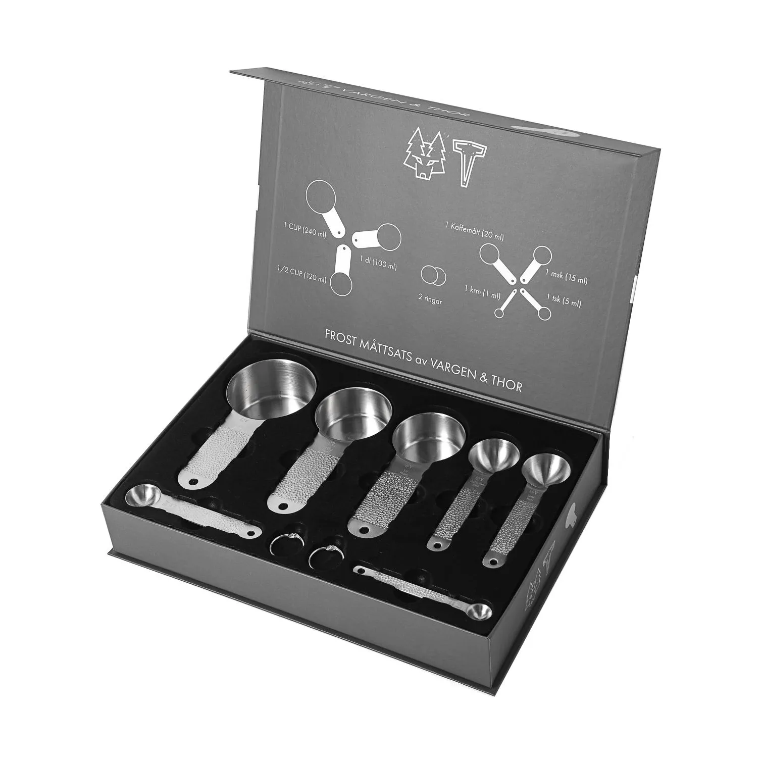 Frost measuring set, Silver, 7 pieces Vargen & Thor