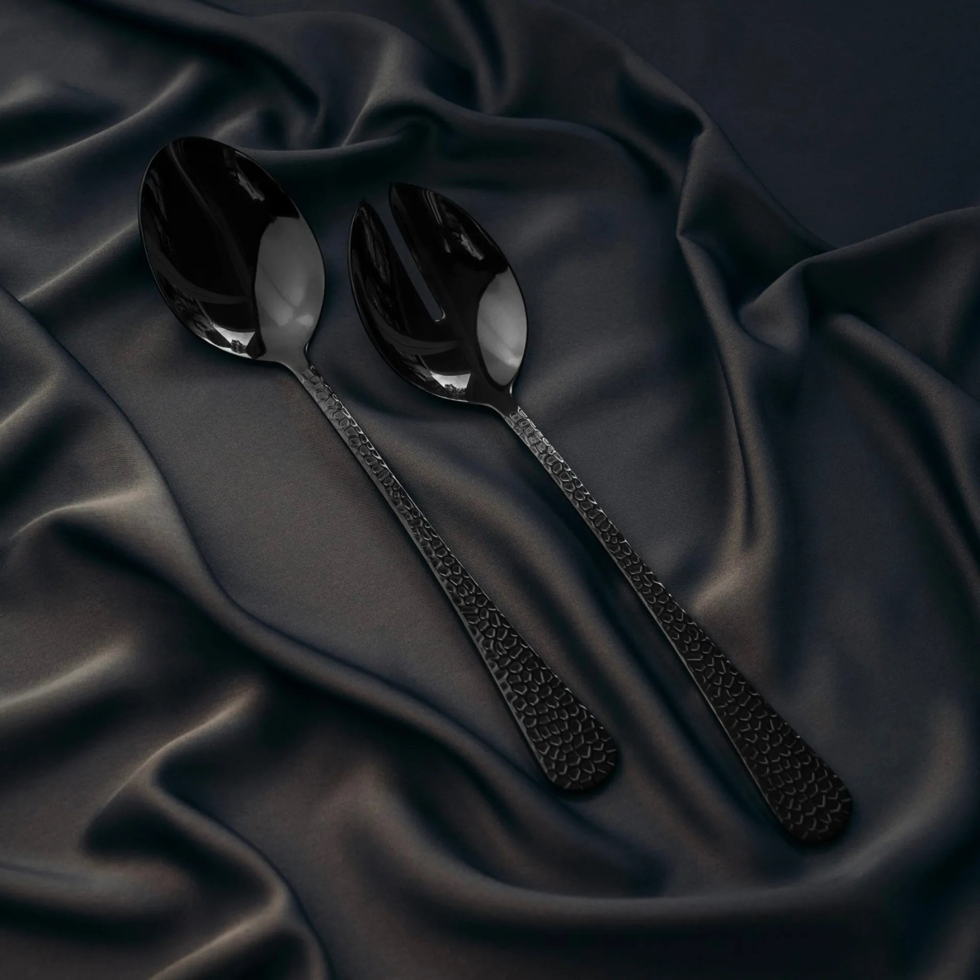 Frost salad cutlery, Onyx Vargen & Thor