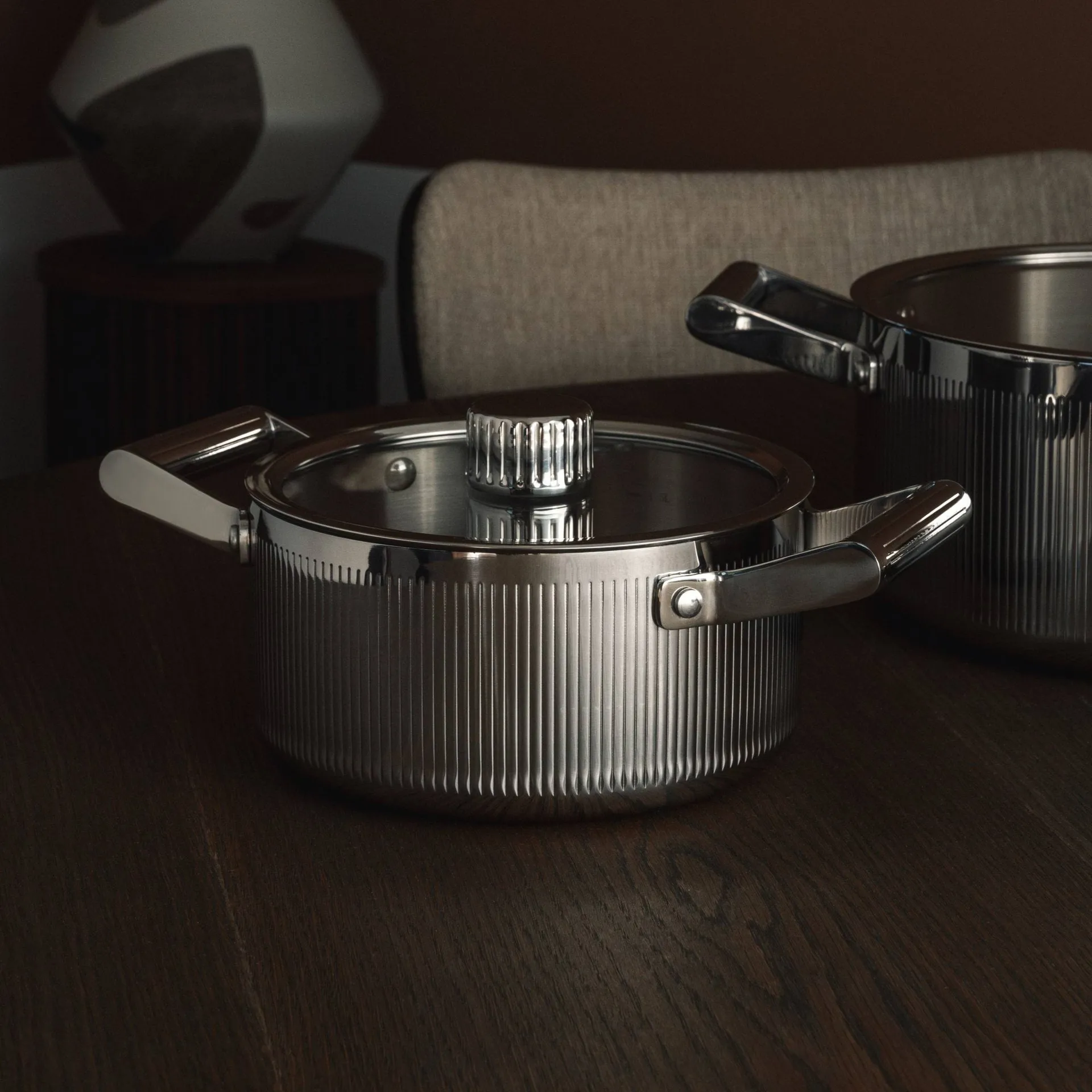 Glima pot, Stainless steel, glass lid, 2 l Vargen & Thor