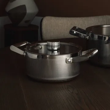 Glima pot - Stainless steel, glass lid, 2 l - Vargen & Thor