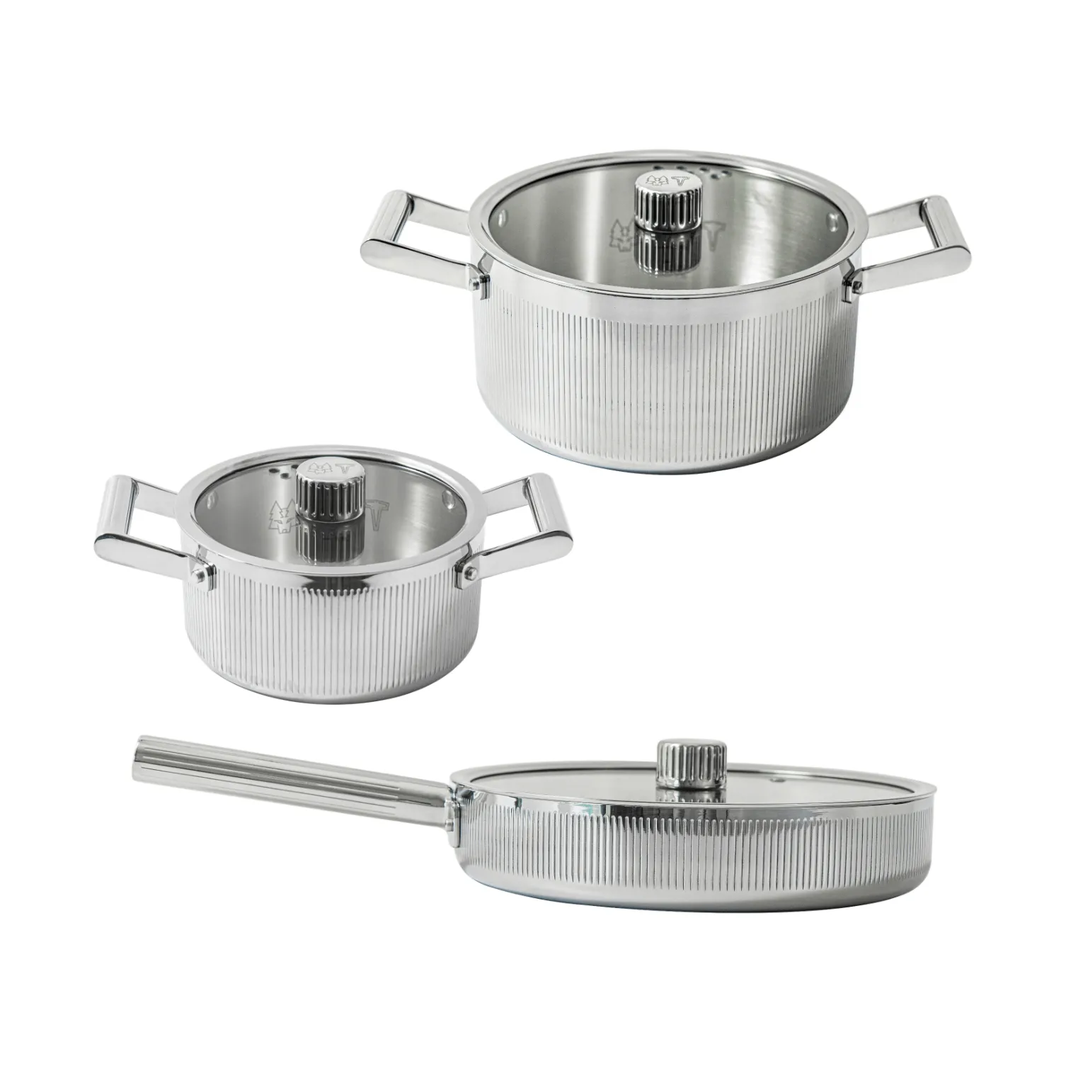 Glima Pro plus cookware set, Stainless steel, 6 pieces Vargen & Thor