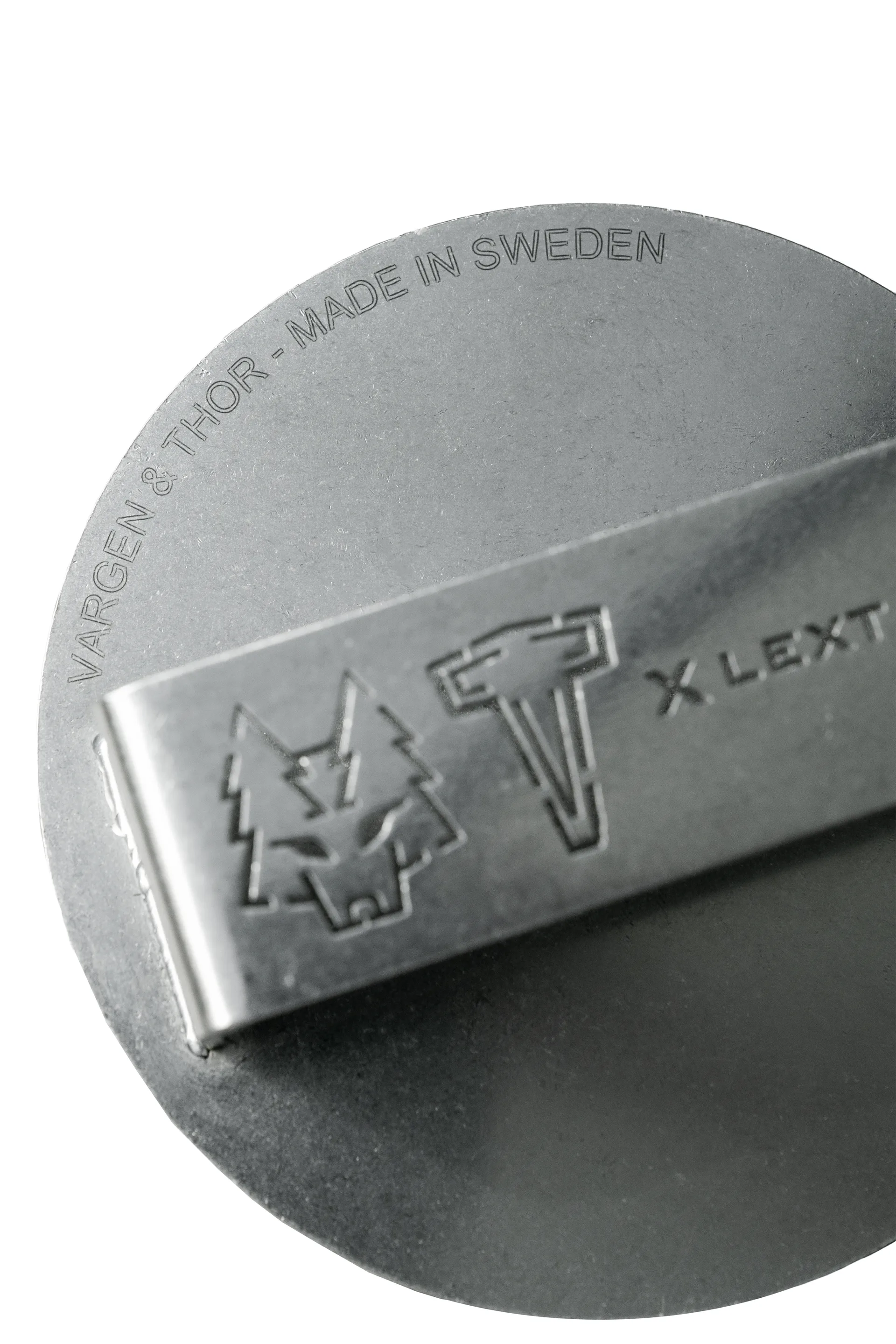 GLÖD burger press Ø14 cm, Polished steel Vargen & Thor