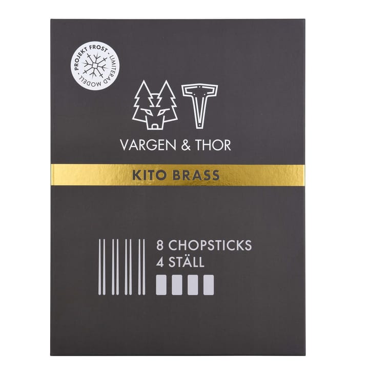 Kito Chopsticks 4-pack, brass Vargen & Thor