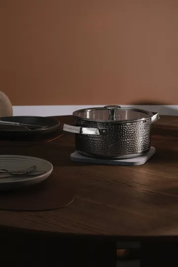 Kroma Bark casserole pot - Polished steel, 2.8 l - Vargen & Thor