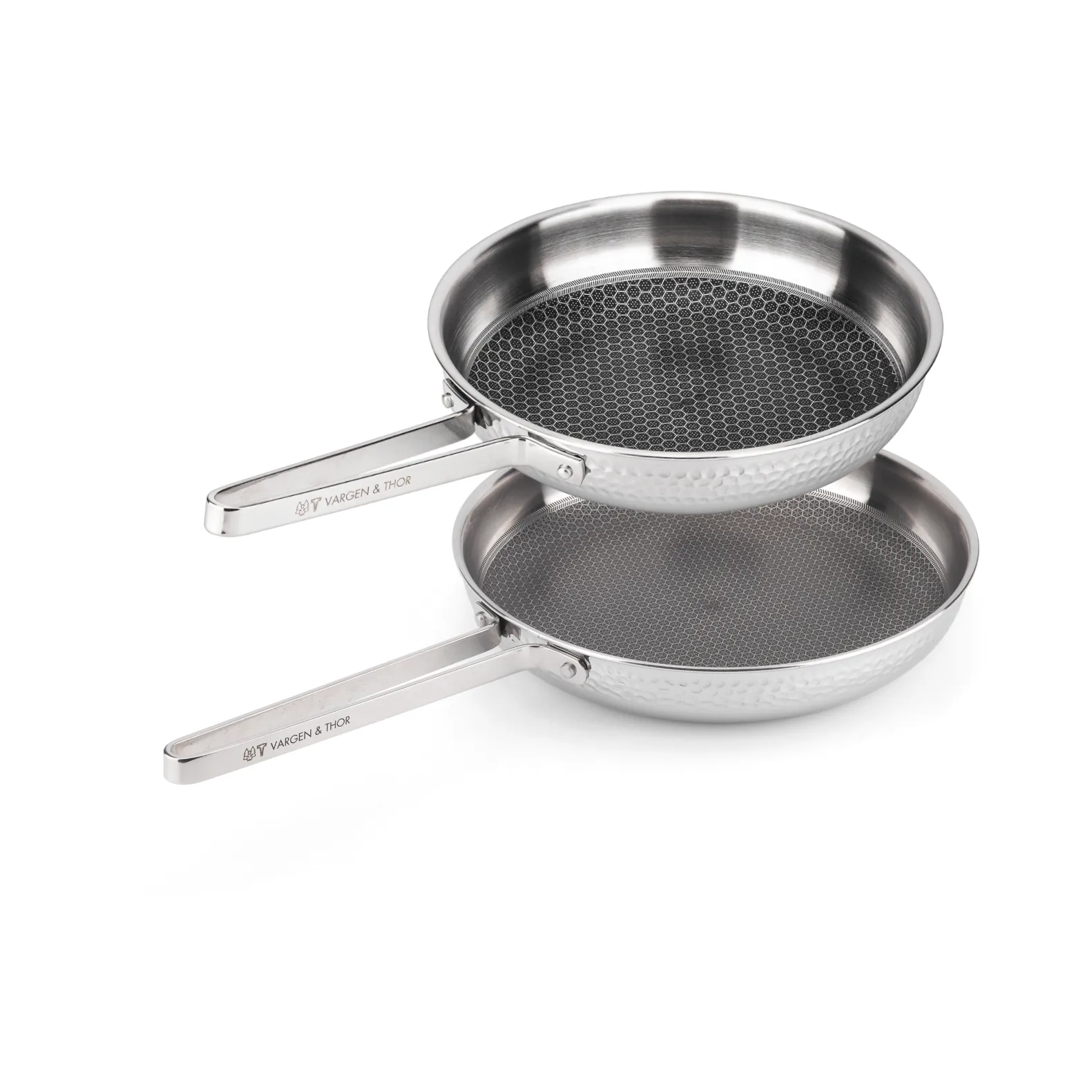Kroma duo frying pan, Stainless steel, 2 pieces Vargen & Thor