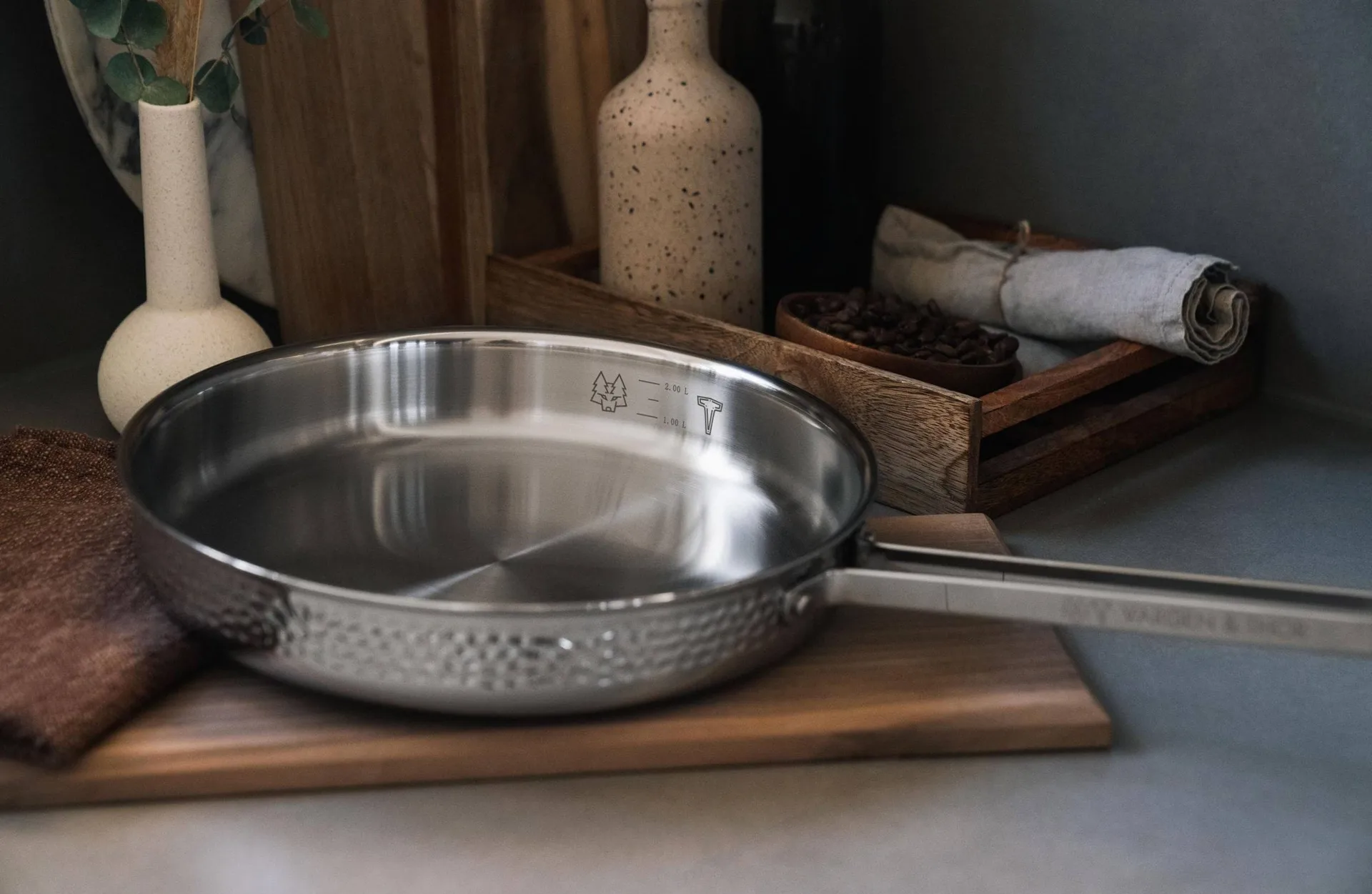 Kroma Modell M1K frying pan, Polished steel, Ø28 cm Vargen & Thor