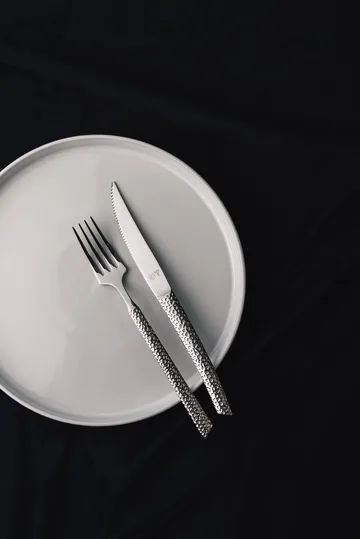 Lava cutlery set - Polished steel, 8 pieces - Vargen & Thor