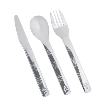 Lupo Emil children's cutlery 9 pieces - Silver - Vargen & Thor