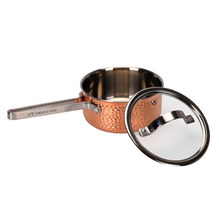 Mjölner hammered copper saucepan with lid, Vera. 1.6 L Vargen & Thor