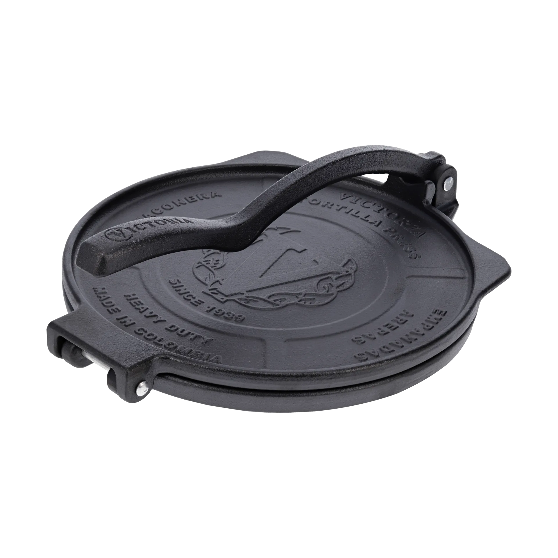 Heavy duty tortilla press Ø25 cm, Black Victoria