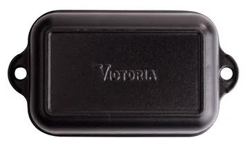 Oven dish cast iron enameled 12x18 cm - Black - Victoria