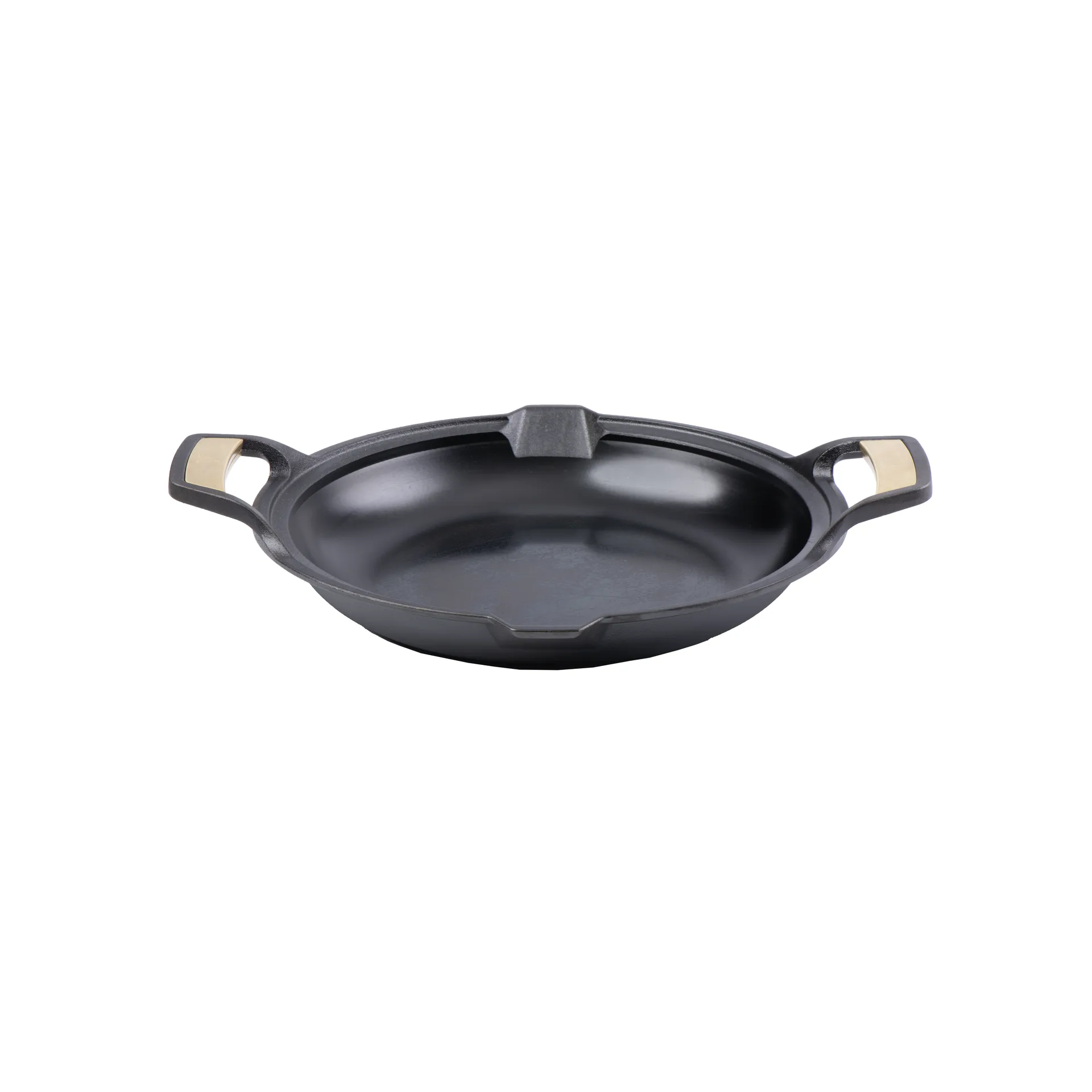Signature Paella Pan Polished Cast Iron 33 cm, Black Victoria