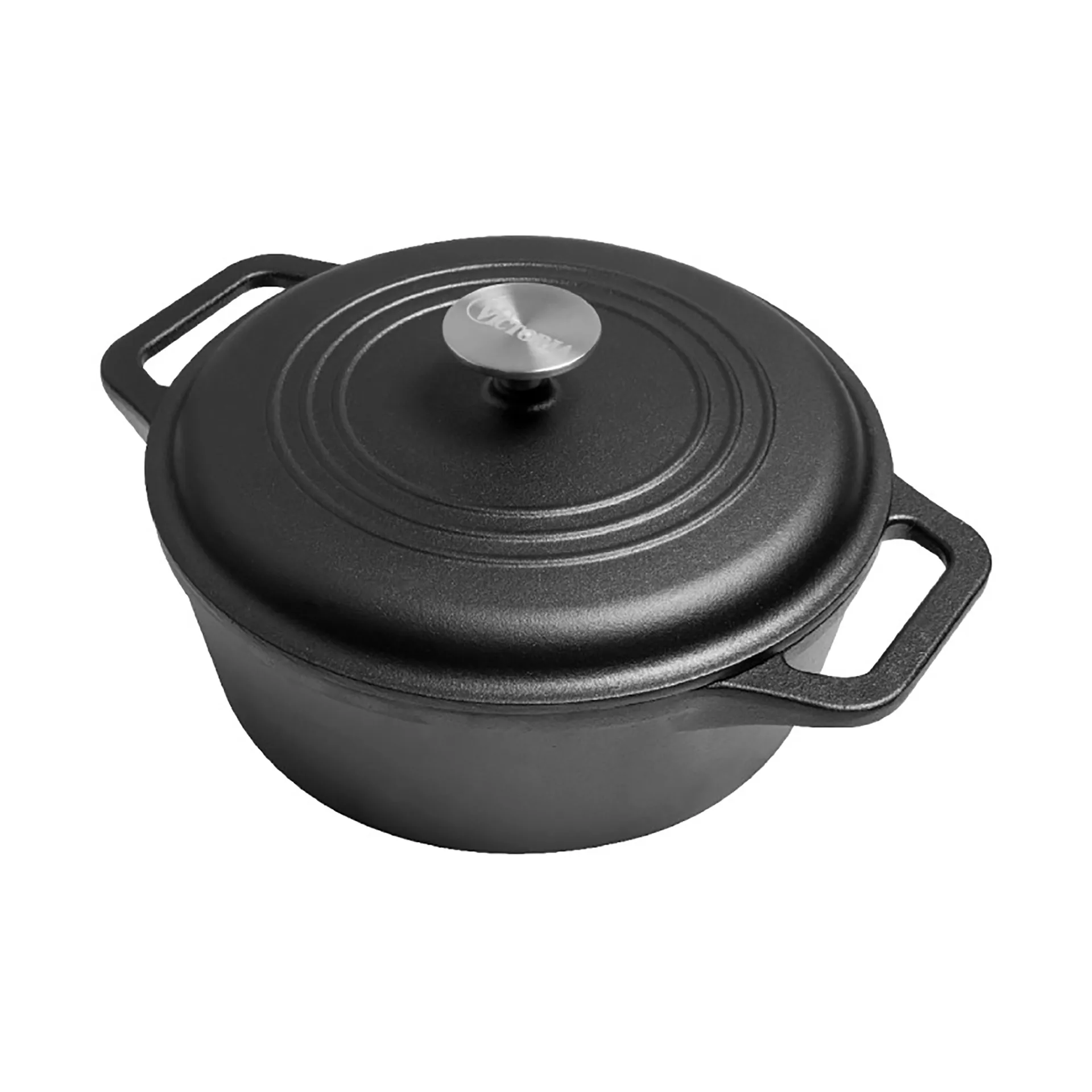 Victoria cast iron pot pre-seasoned, 6.6 L Victoria