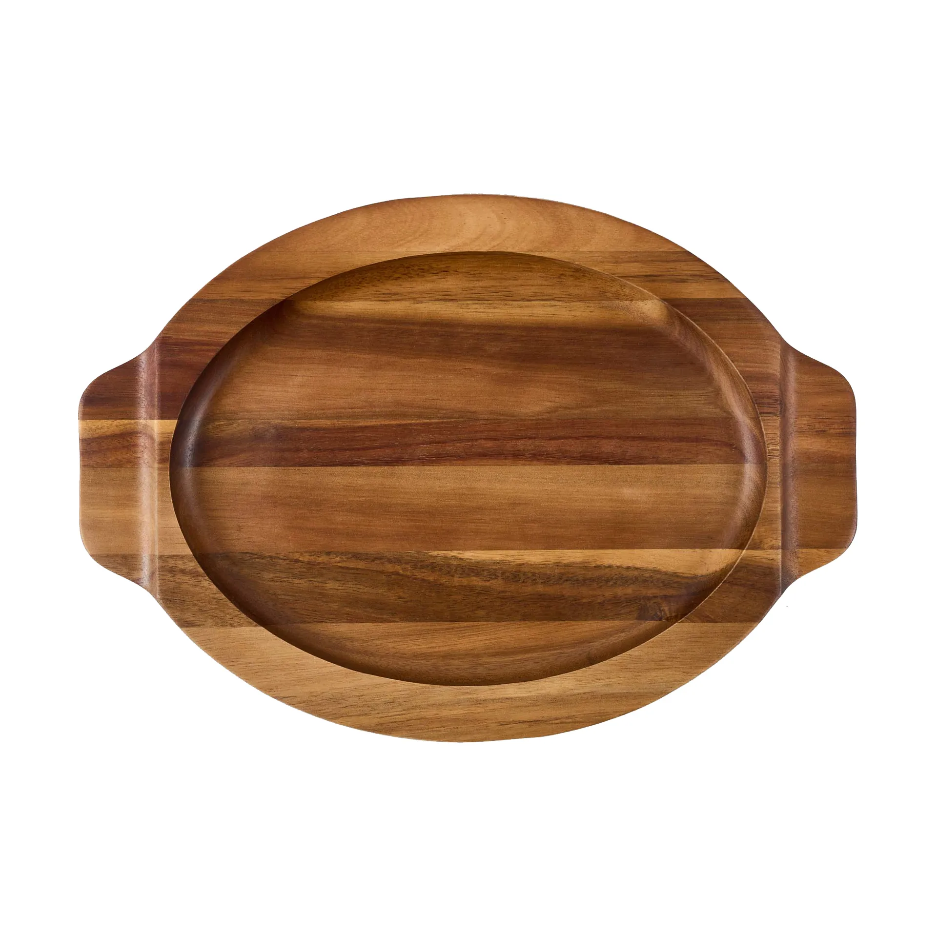 Victoria oval serving platter acacia wood, 29.4x19 cm Victoria