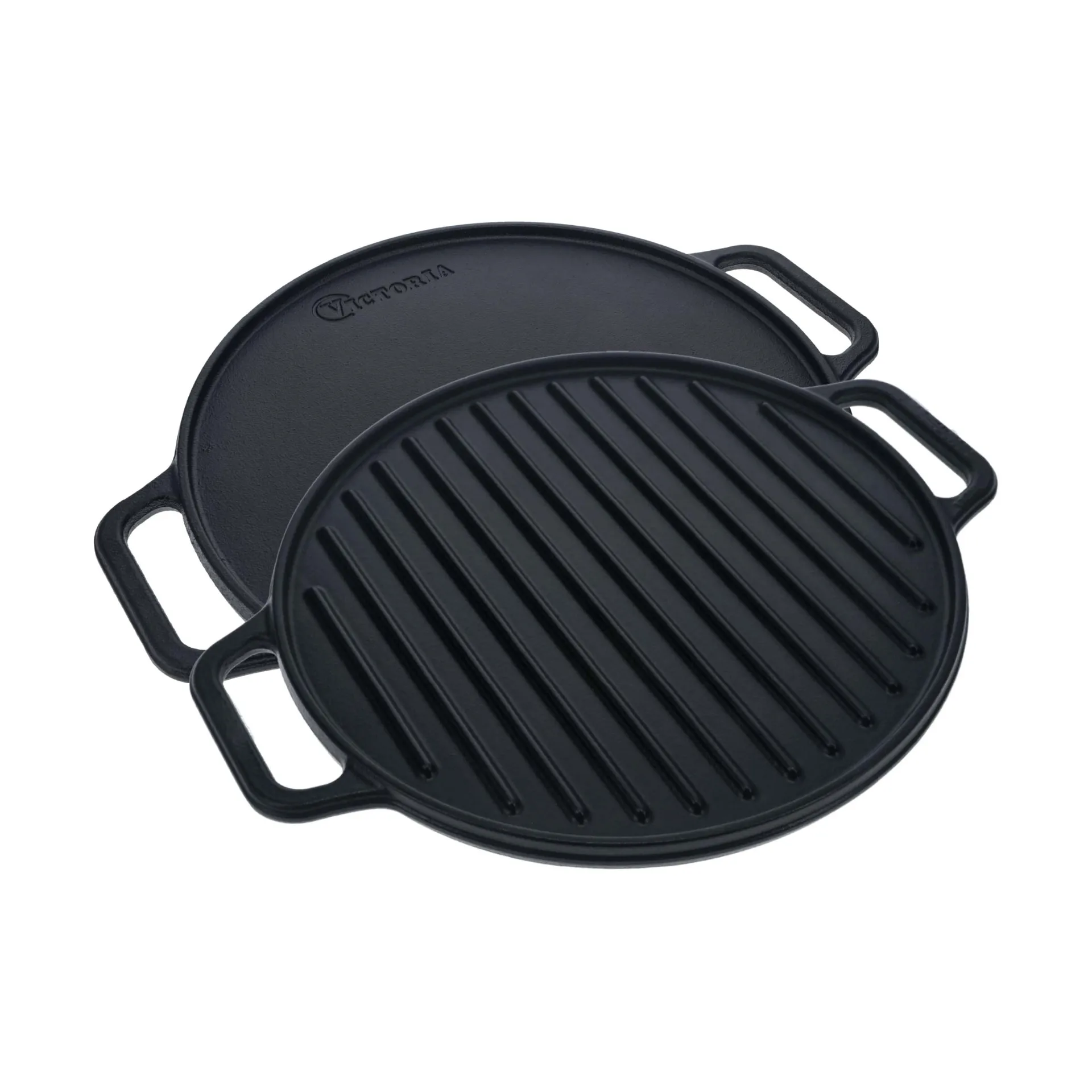 Victoria round griddle reversible enameled, Ø32 cm Victoria