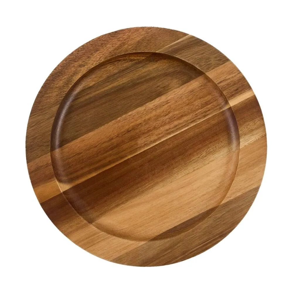 Victoria round wooden trivet acacia, 18x14.5 cm Victoria