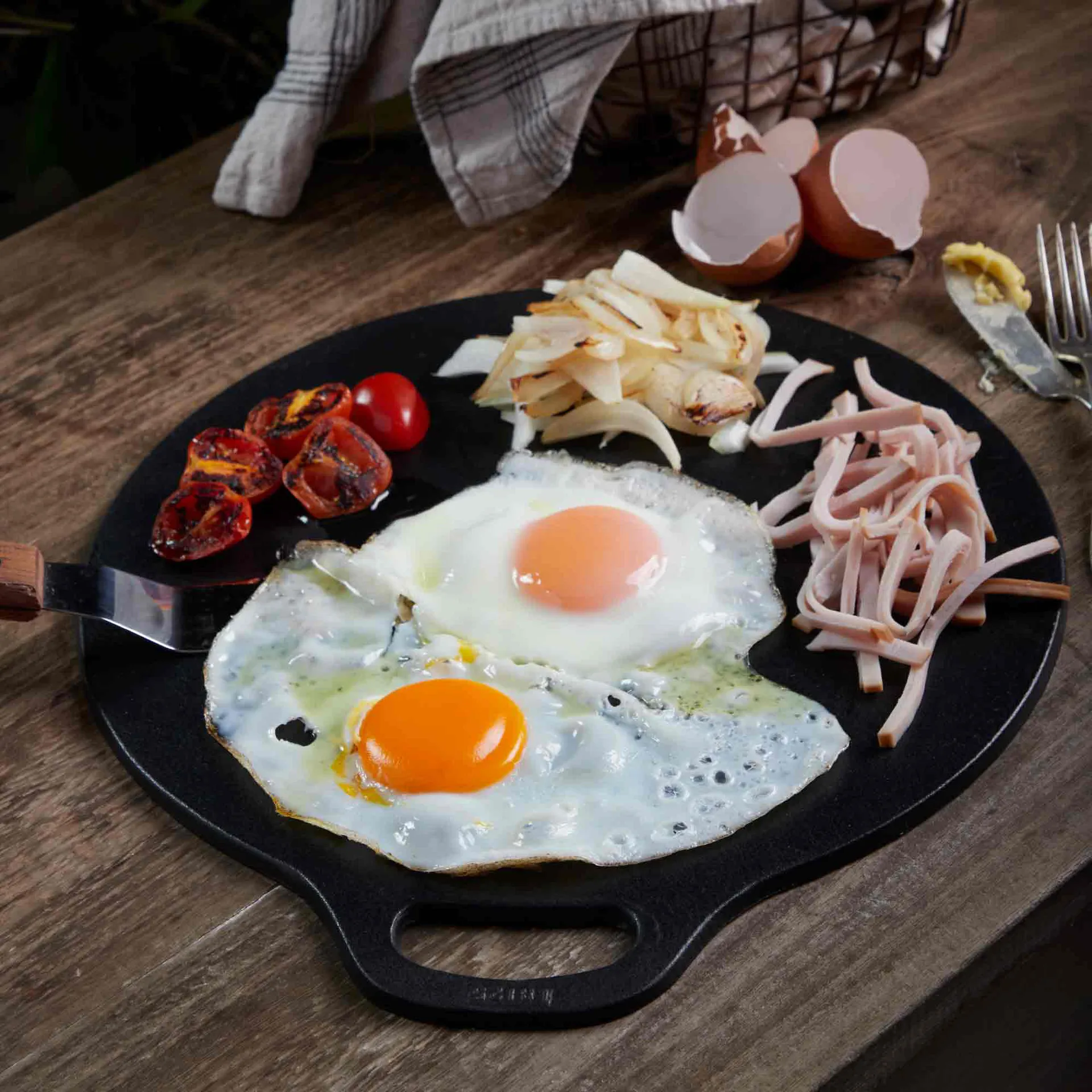 Victoria Tawa cast iron griddle pre-seasoned, Ø38 cm Victoria