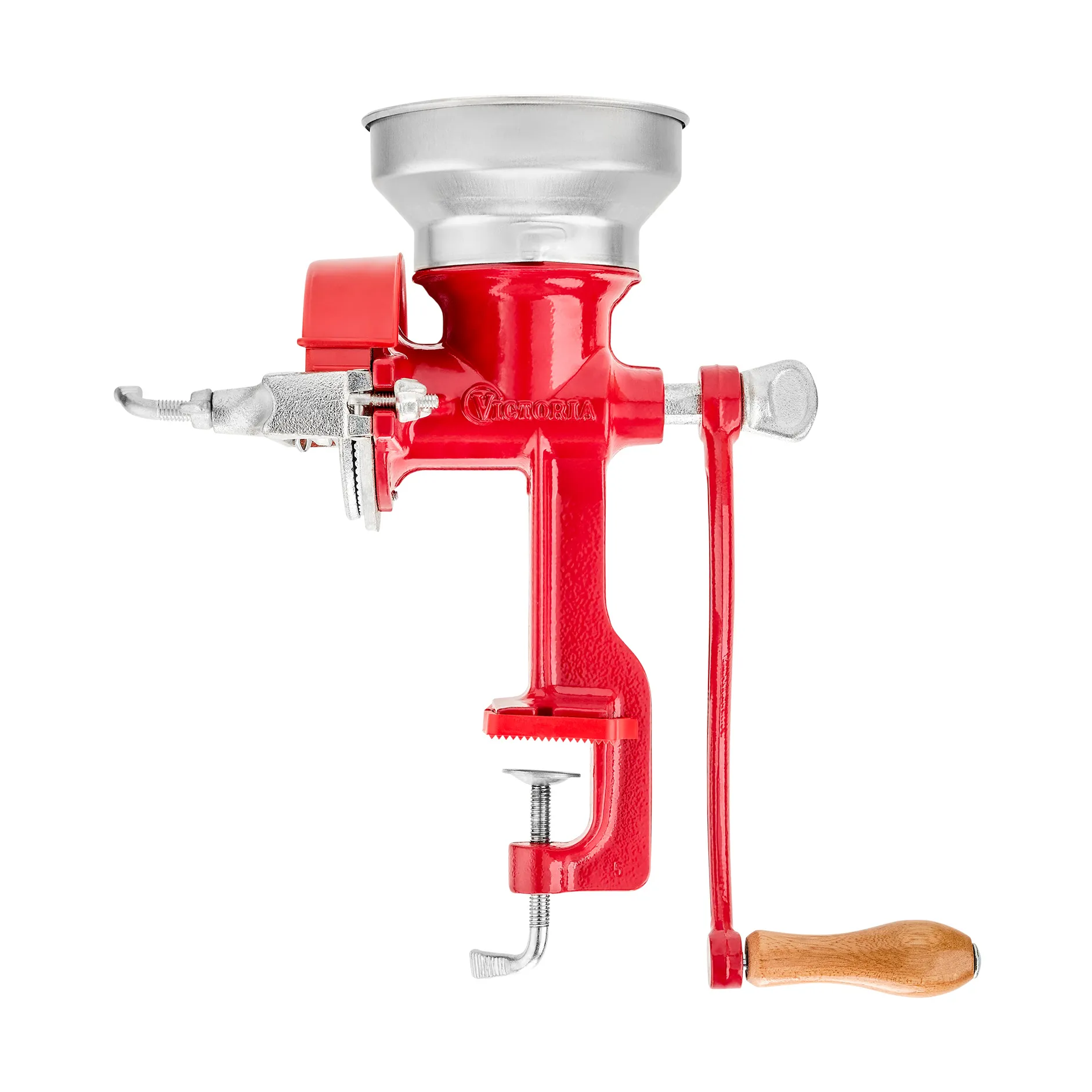 Victoria traditional flour and grain mill high, Red Victoria