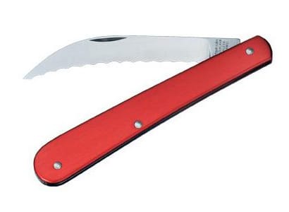 Alox foldable bread slicing knife 16 cm - Red - Victorinox