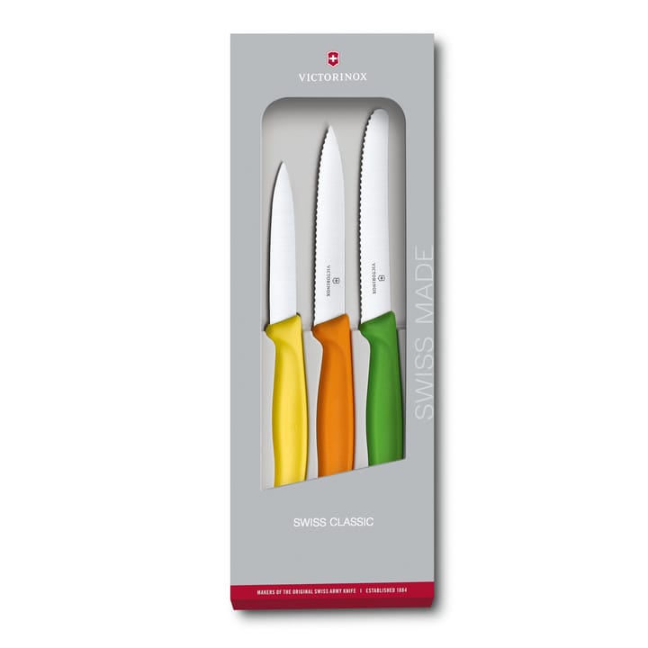Swiss Classic paring knife set 3 pieces, Stainless steel Victorinox