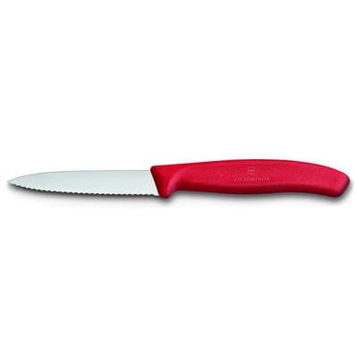 Victorinox vegetable & paring knife serrated 8 cm - Red - Victorinox