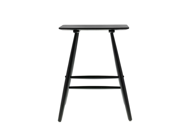 Birch high stool 28x46.5 cm - Black solid oak - Villa Collection