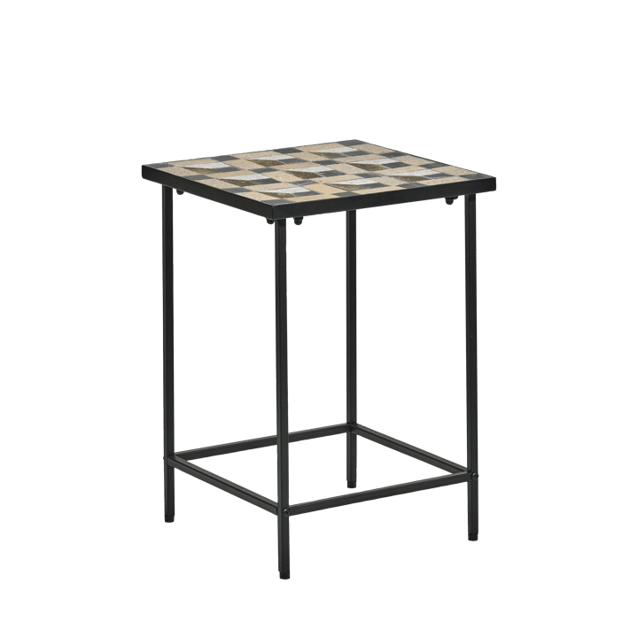 Carve side table 38x38 cm - Black - Villa Collection