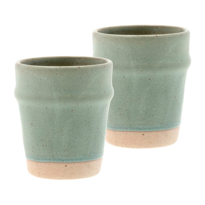 Evig espresso cup 10 cl 2-pack - Green - Villa Collection