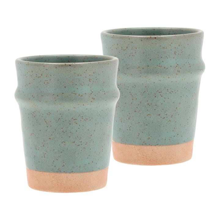 Evig mug 35 cl 2-pack - Green - Villa Collection