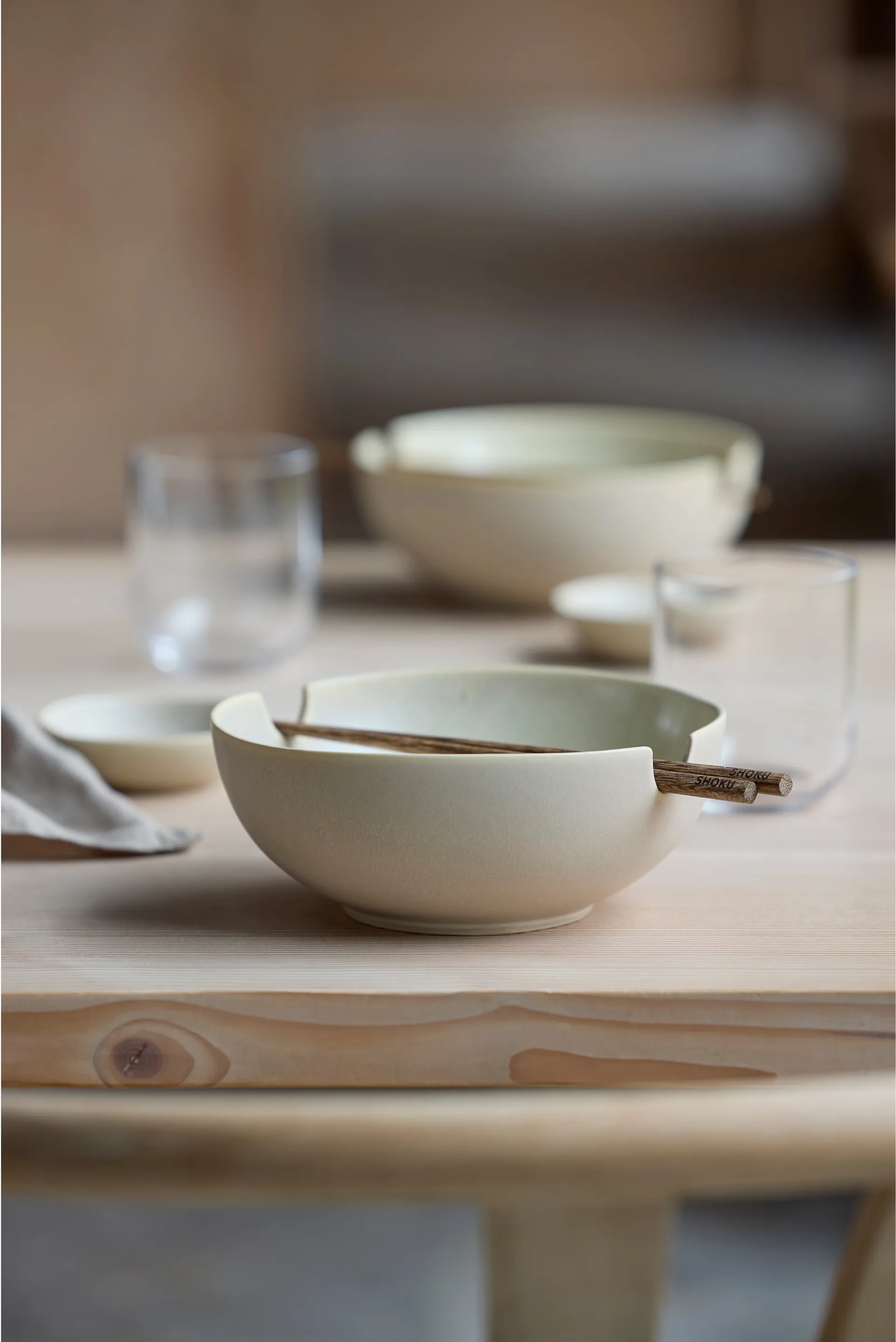 Shoku ramen bowl Ø18.5 cm, Beige Villa Collection