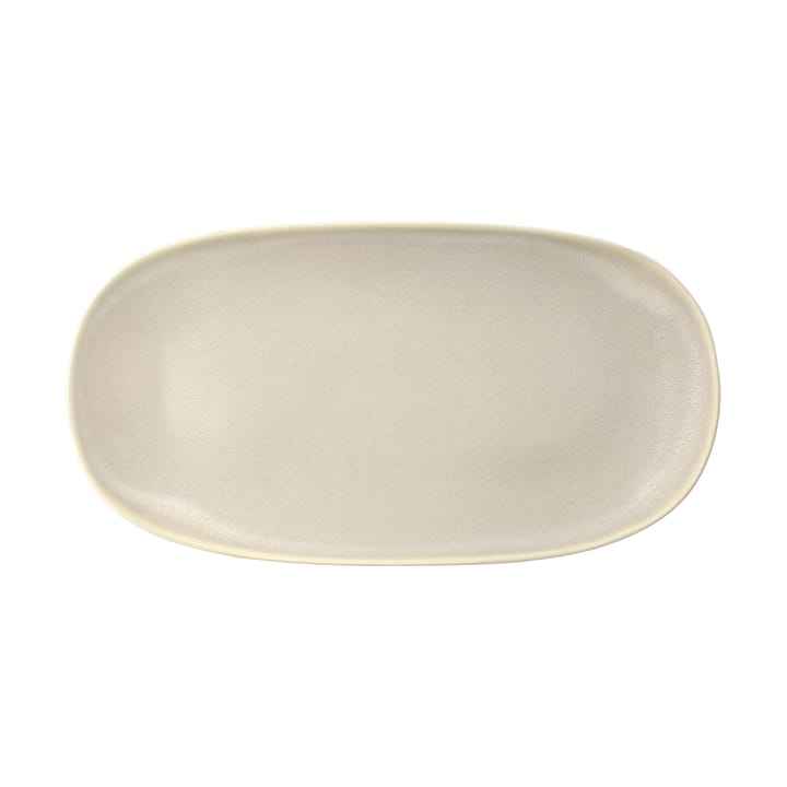 Shoku serving plate 18x34 cm - Beige - Villa Collection