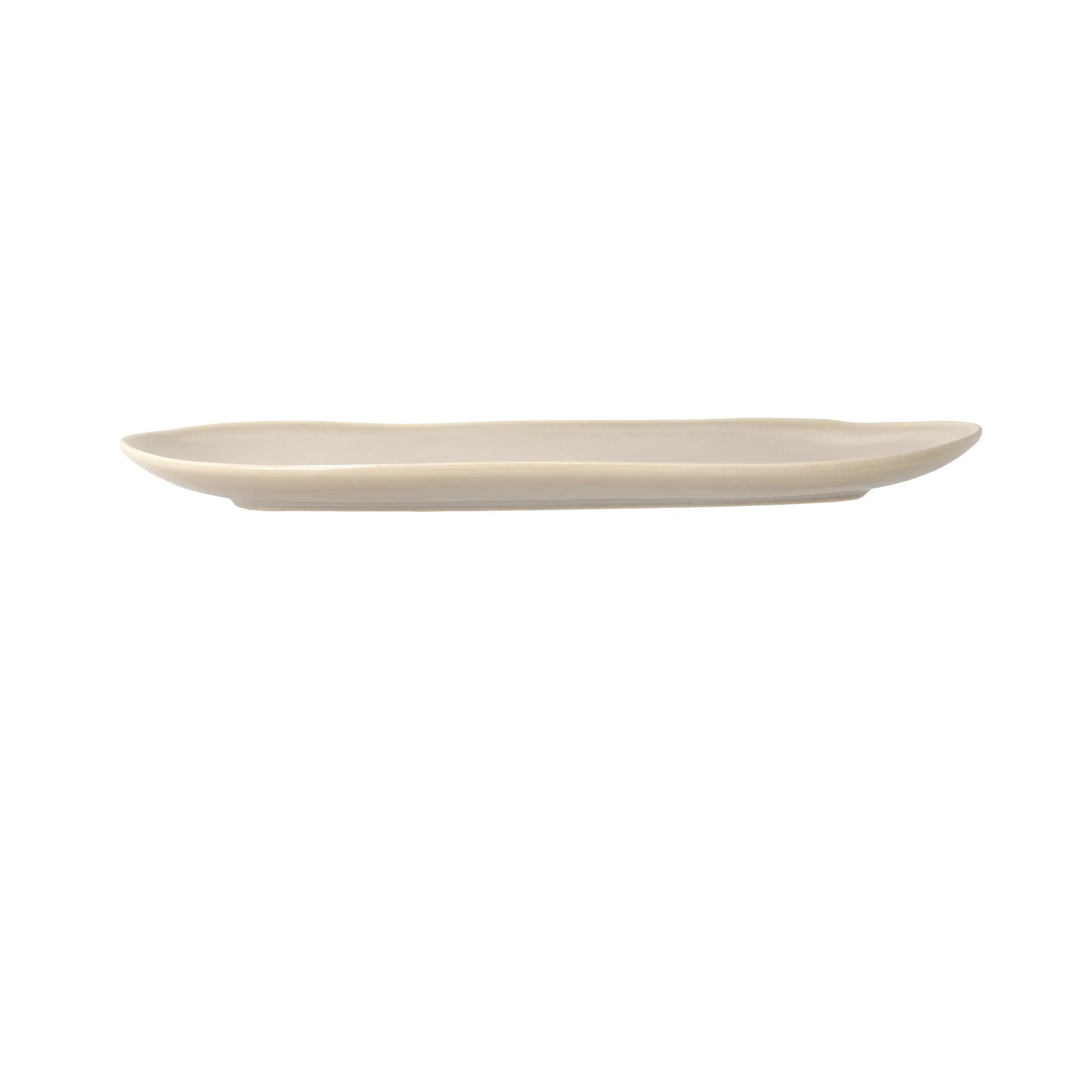 Shoku serving plate 18x34 cm, Beige Villa Collection