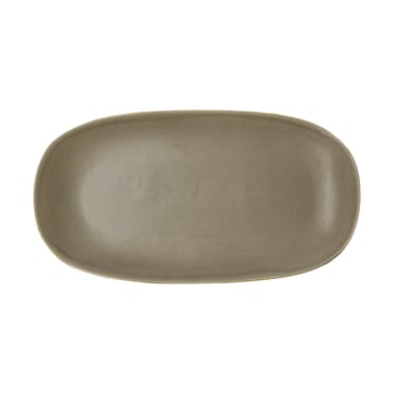 Shoku serving plate 18x34 cm - Warm Brown - Villa Collection