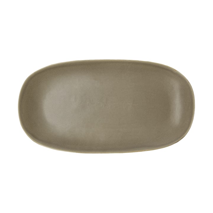 Shoku serving plate 18x34 cm - Warm Brown - Villa Collection
