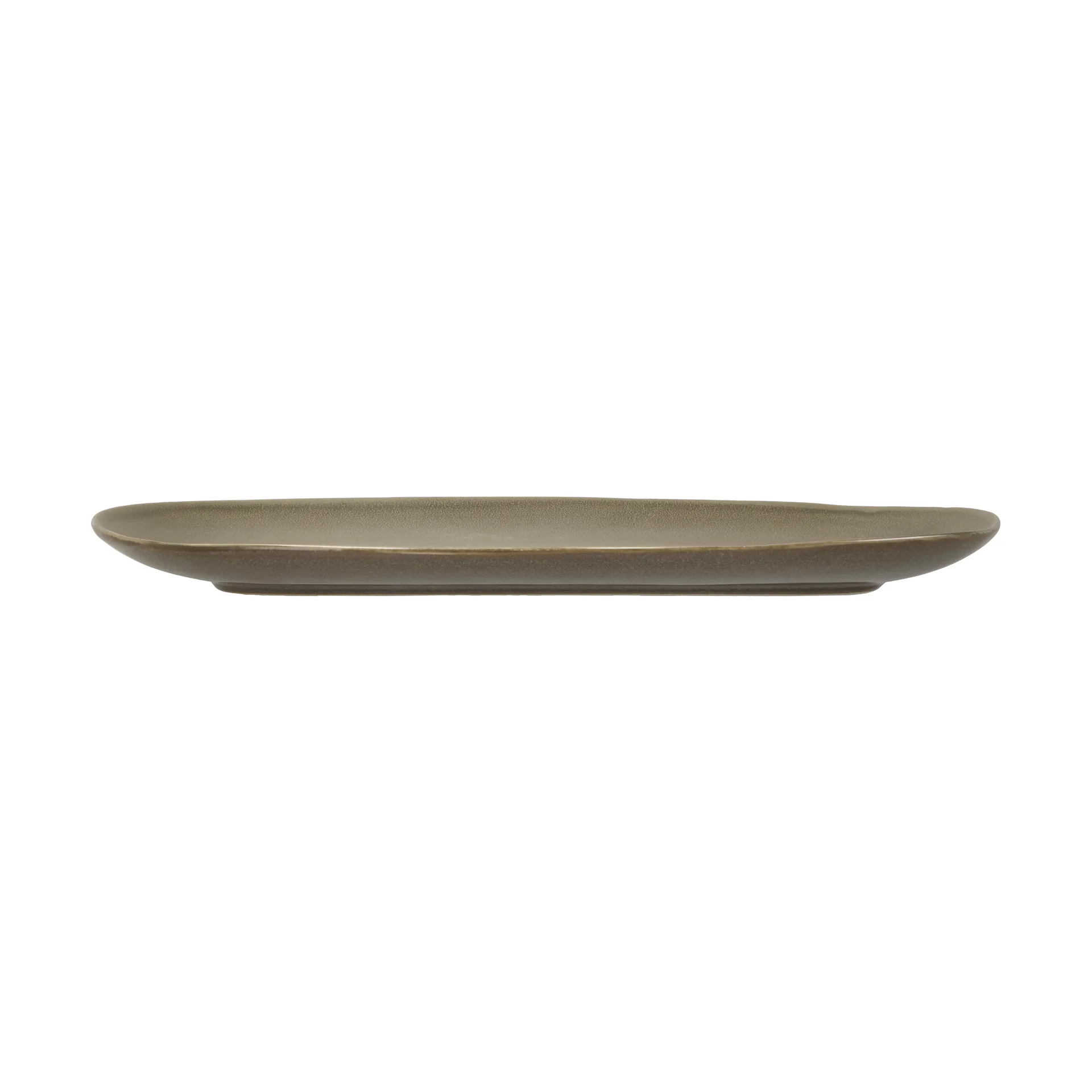 Shoku serving plate 18x34 cm, Warm Brown Villa Collection